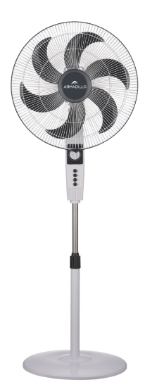 Picture of Armadillo Stand Fan 18" 70 Watt - White & Black