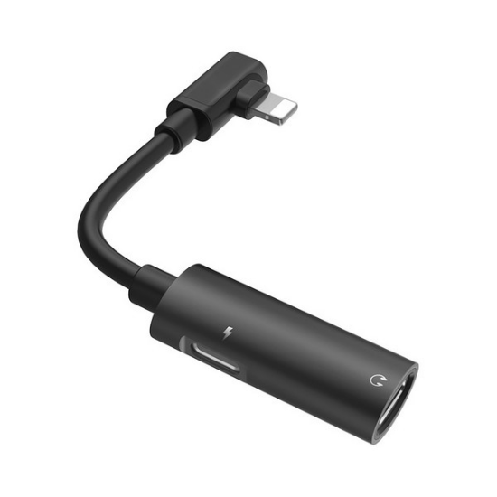 Picture of Hoco LS18 Dual Lightning Digital Audio Converter - Black