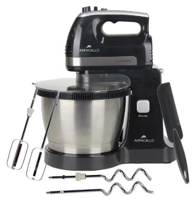 Picture of Armadillo mixer, 500 watt, 5 speed, 3.5 liter bowl, black