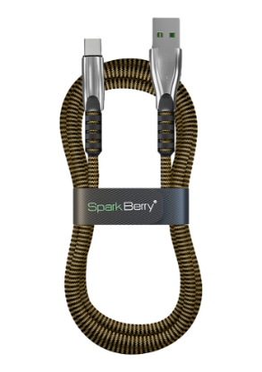Picture of SparkBerry Huawei Super Charge Braided Nylon Gold