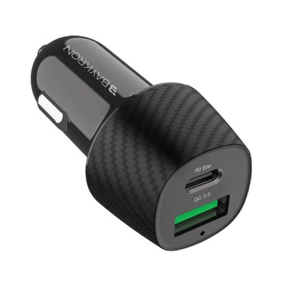 Picture of Baykron 36W Car Charger QC3.0 & USB Type-C Power Delivery 20
