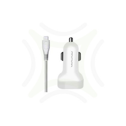 صورة شاحن سيارة مايكرو WUW T22 - أبيض