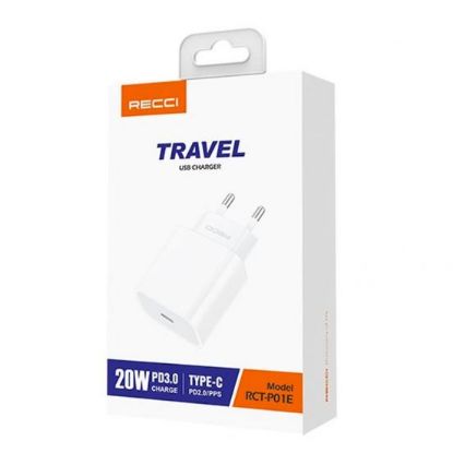 صورة ريتشي  شاحن محول 20 واط - أبيض