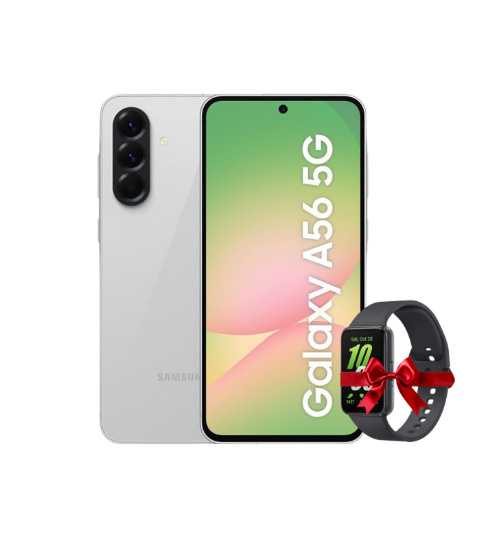 صورة سامسونج A56، سعة 256جيجا، رام 12 جيجا،شبكة 5G - رمادي