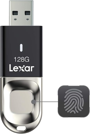 Picture of Lexar JUMPDRIVE Fingerprint  F35 USB 3.0  128GB